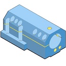 BMT BOLT PATTERN 70x110 BORING BAR HOLDER ID=( 1- 1/ 2)" L=55 mm SPLIT TYPE LEADWELL LTC50